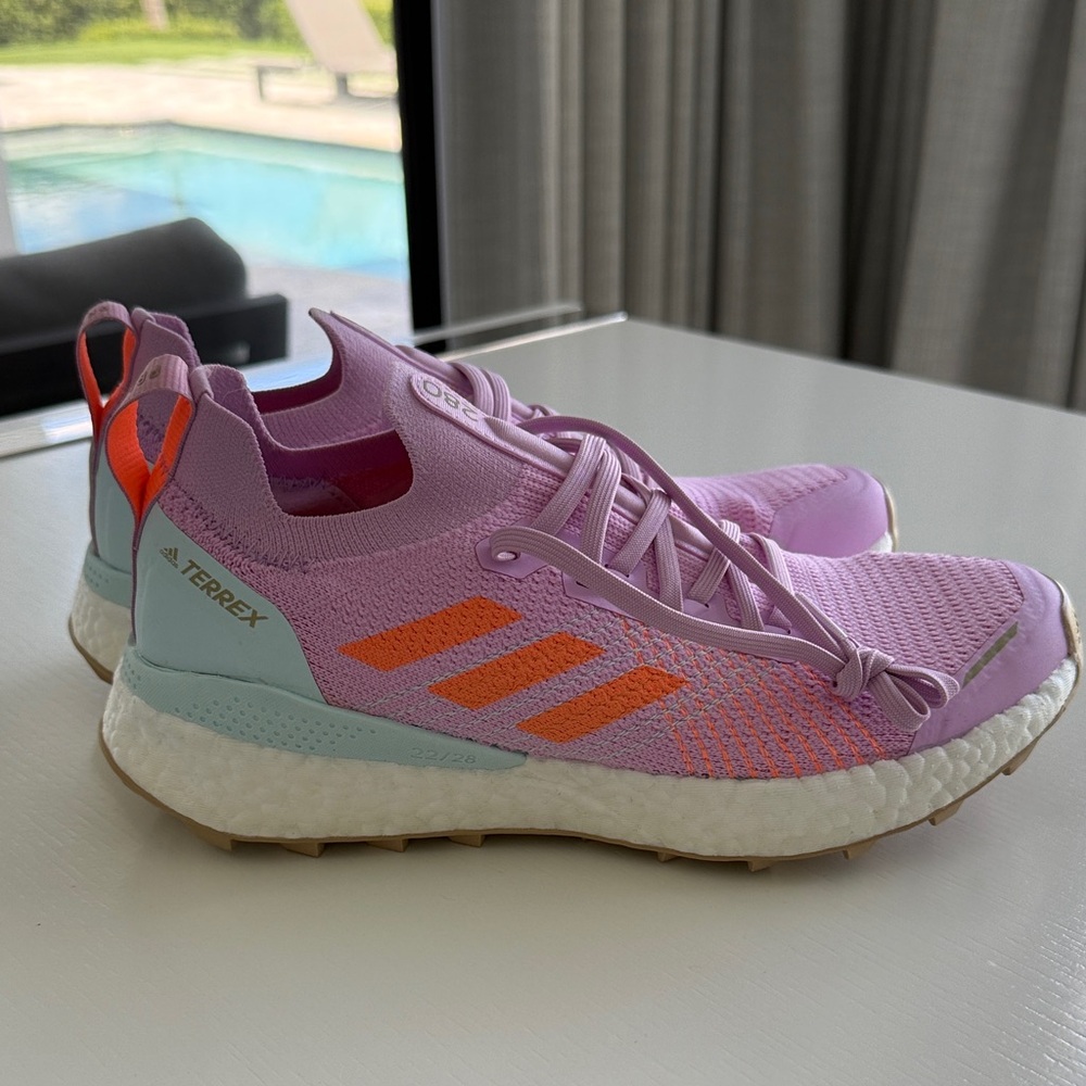 Adidas Terrex Lavender and Tangerine Shoes